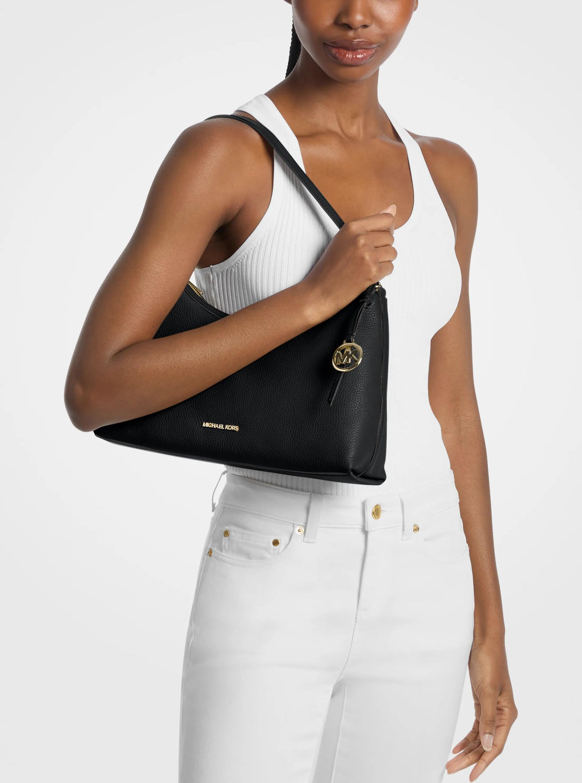 Bolso de hombro de cuero