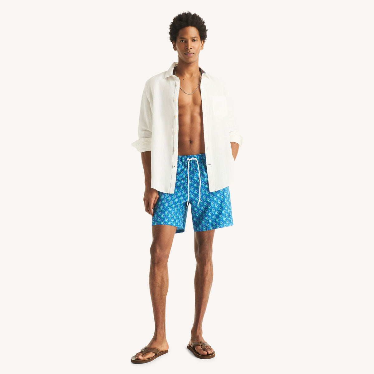 Vestido de baño de hombre con estampado