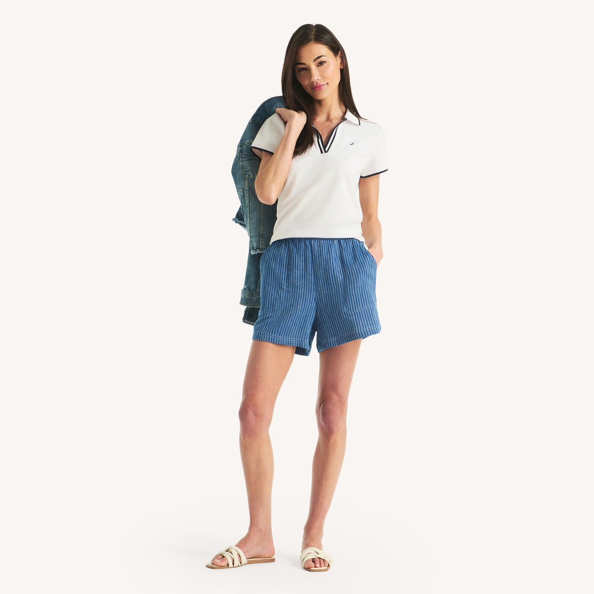 Short de mujer a rayas