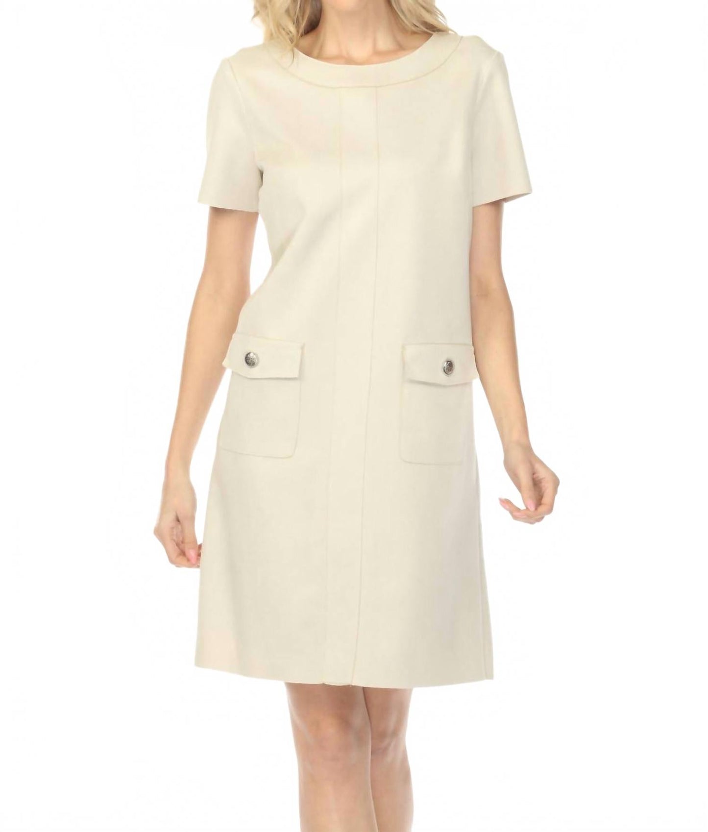 Vestido de gamuza corto