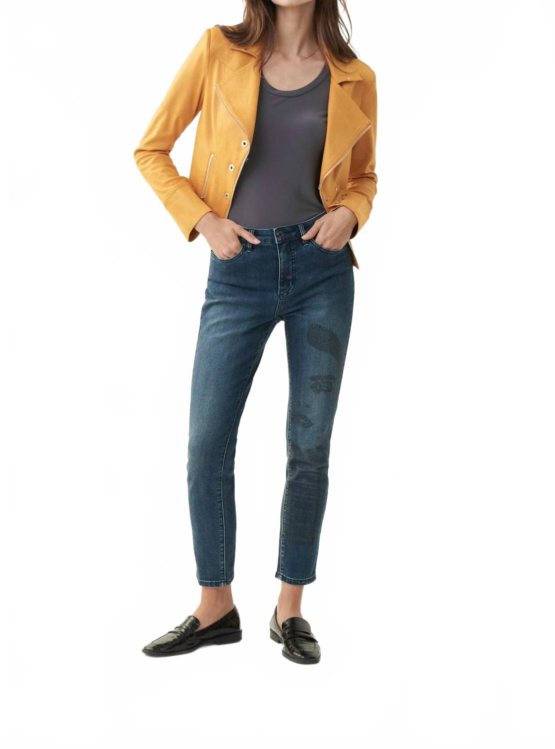 Jean color azul