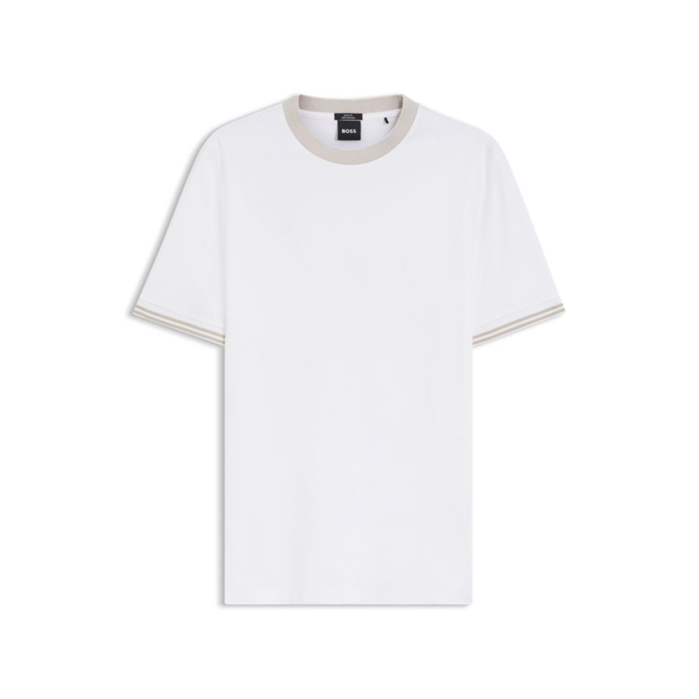 Camiseta de algodón de corte ajustado