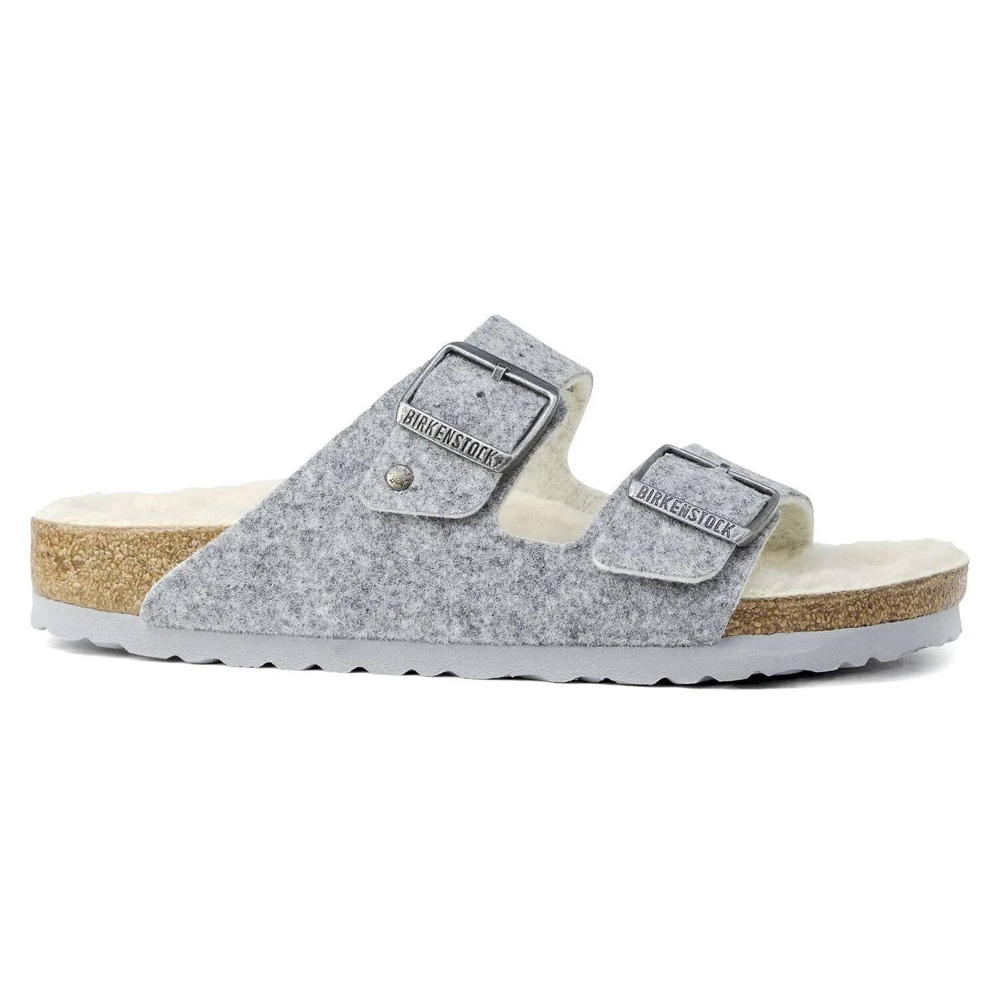 Sandalias de mujer de lana color gris