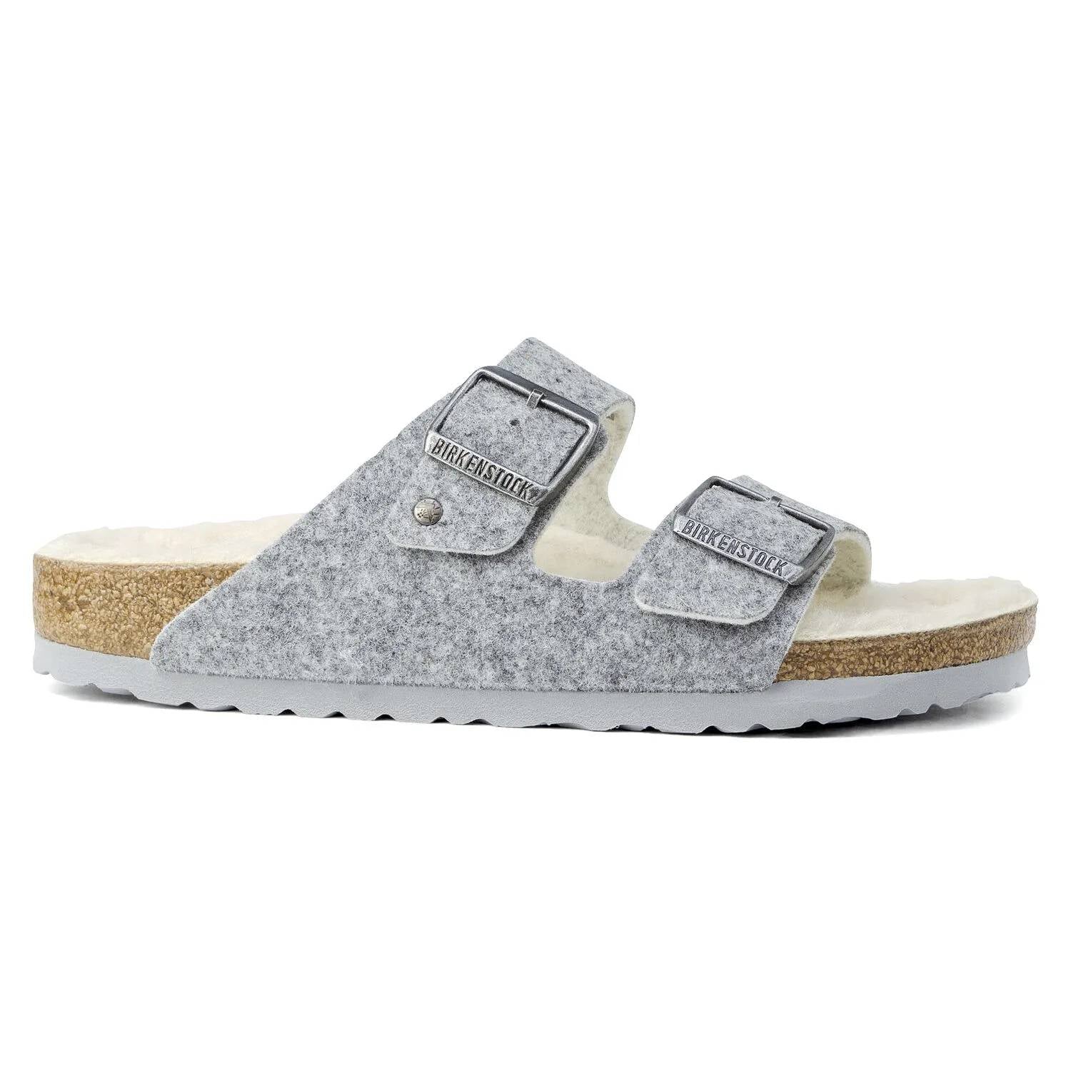 Sandalias de mujer de lana color gris