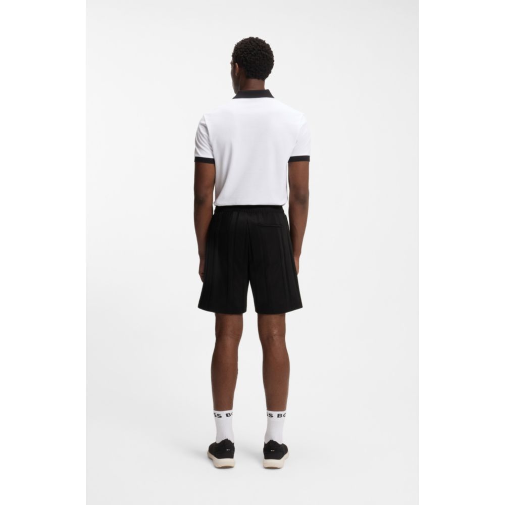 Short de algodón a rayas