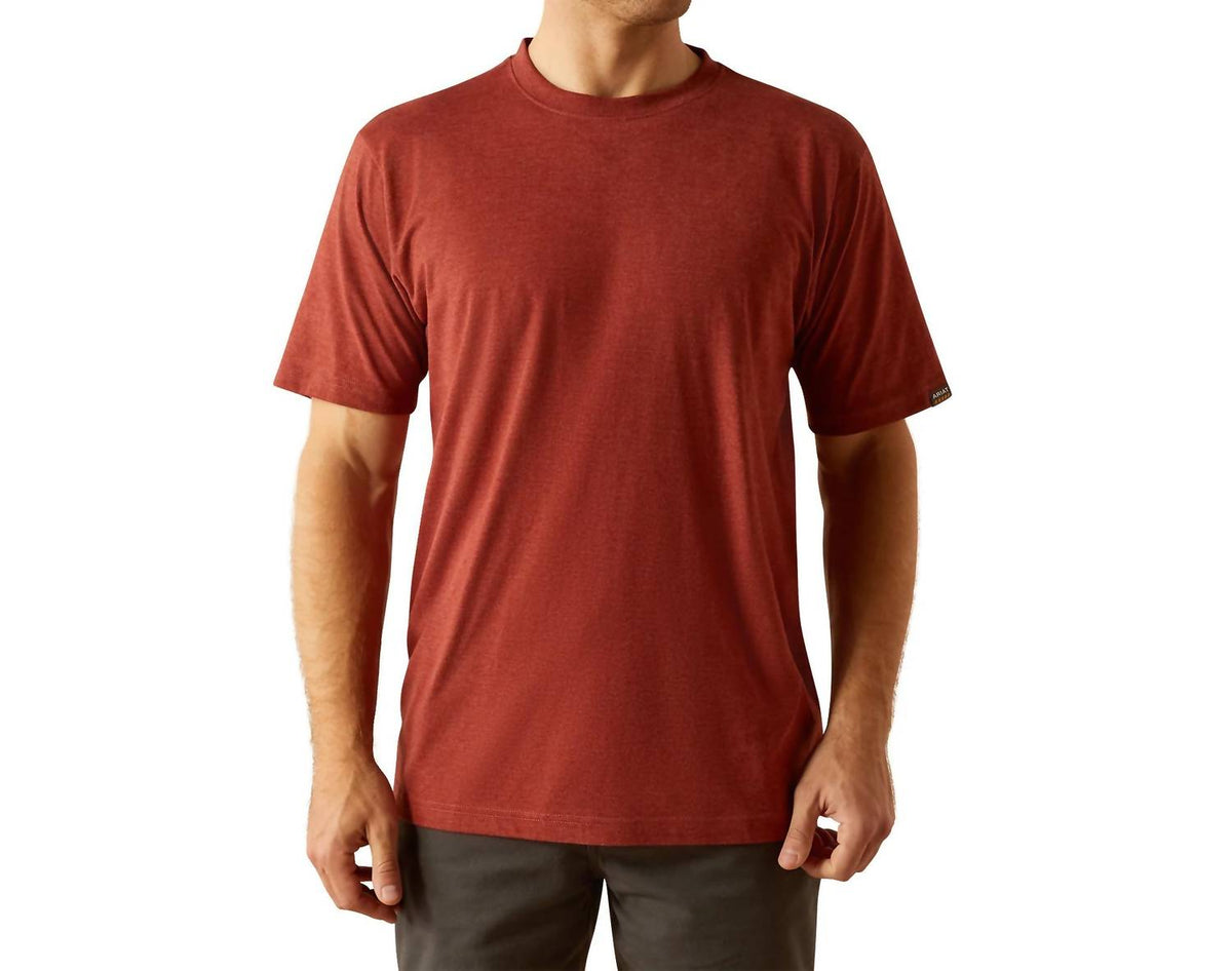 Camiseta de algodón color rojo