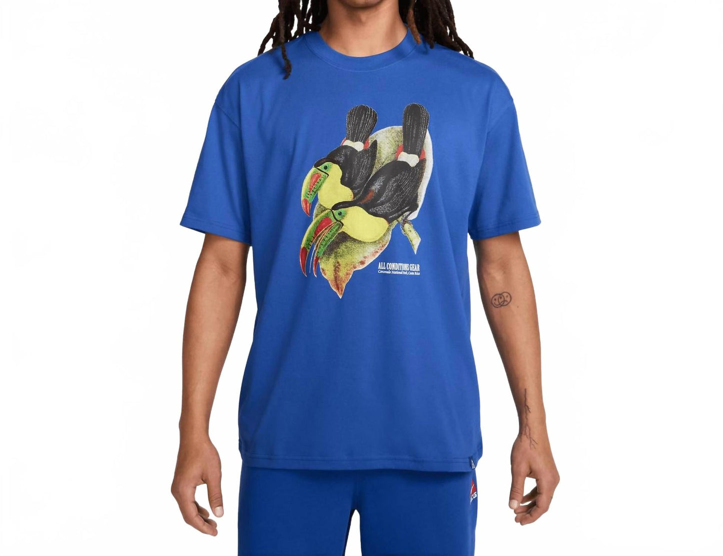 Top de hombre color azul