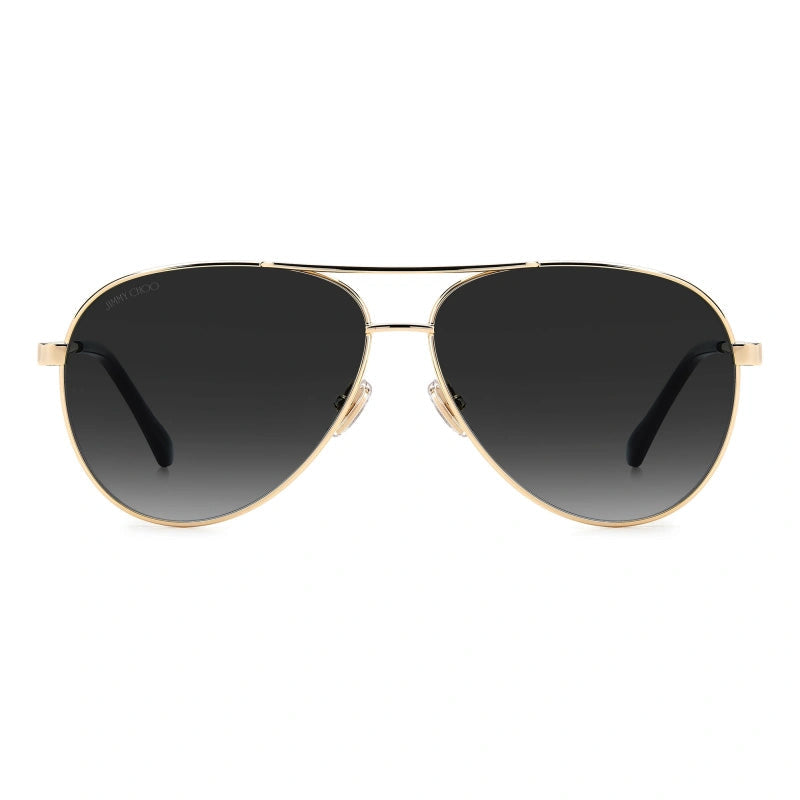Gafas color negro y gris y dorado