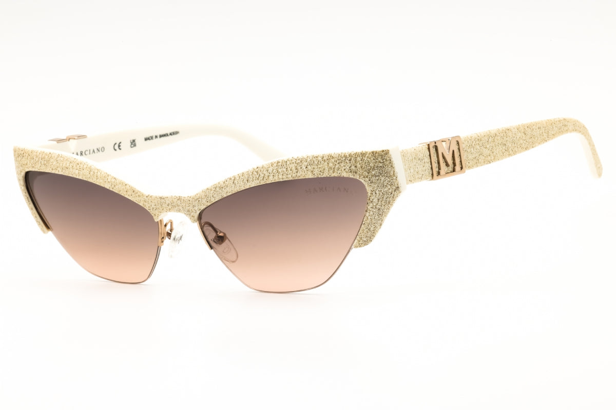 Gafas color café y marfil