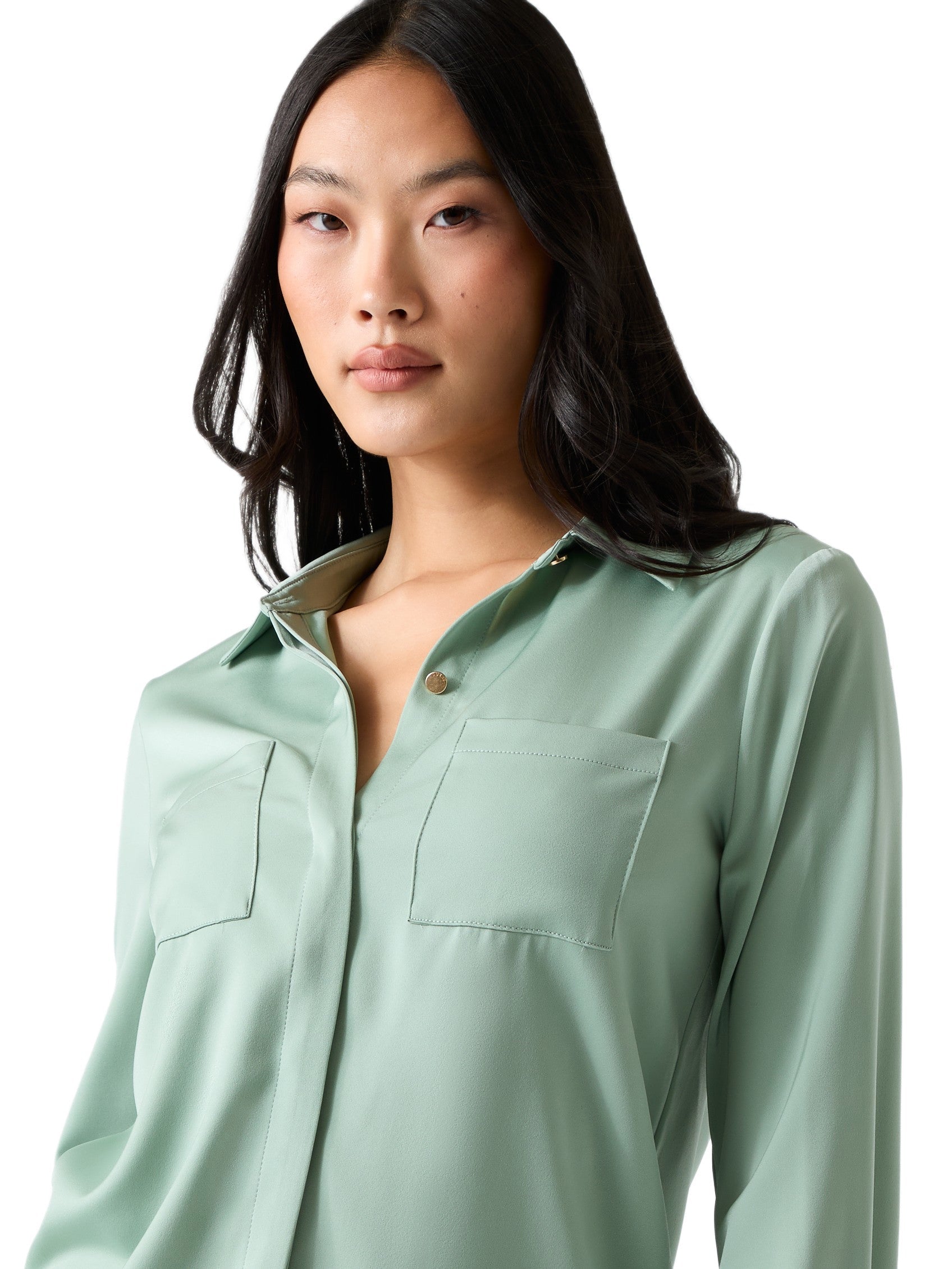 Blusa de satén