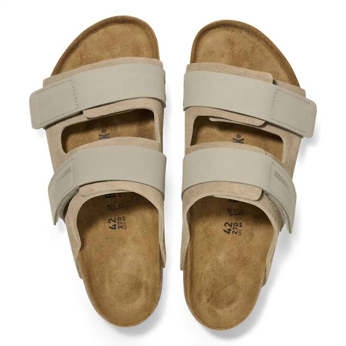 Sandalias unisex color taupe