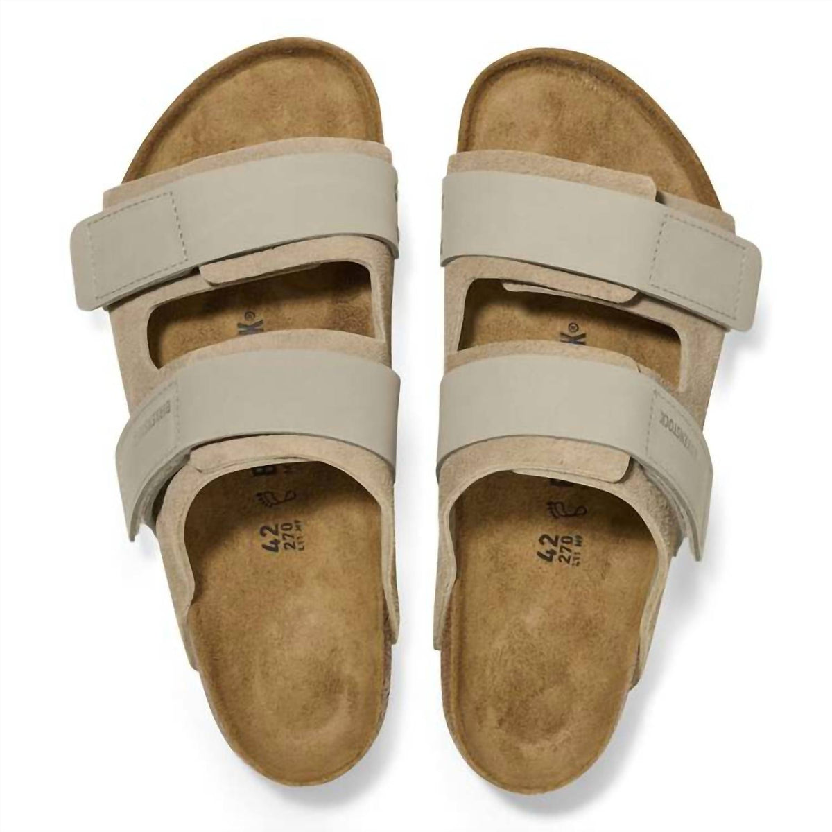Sandalias unisex color taupe