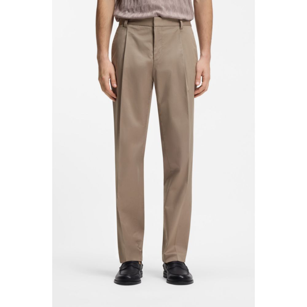 Pantalón de algodón de corte ajustado