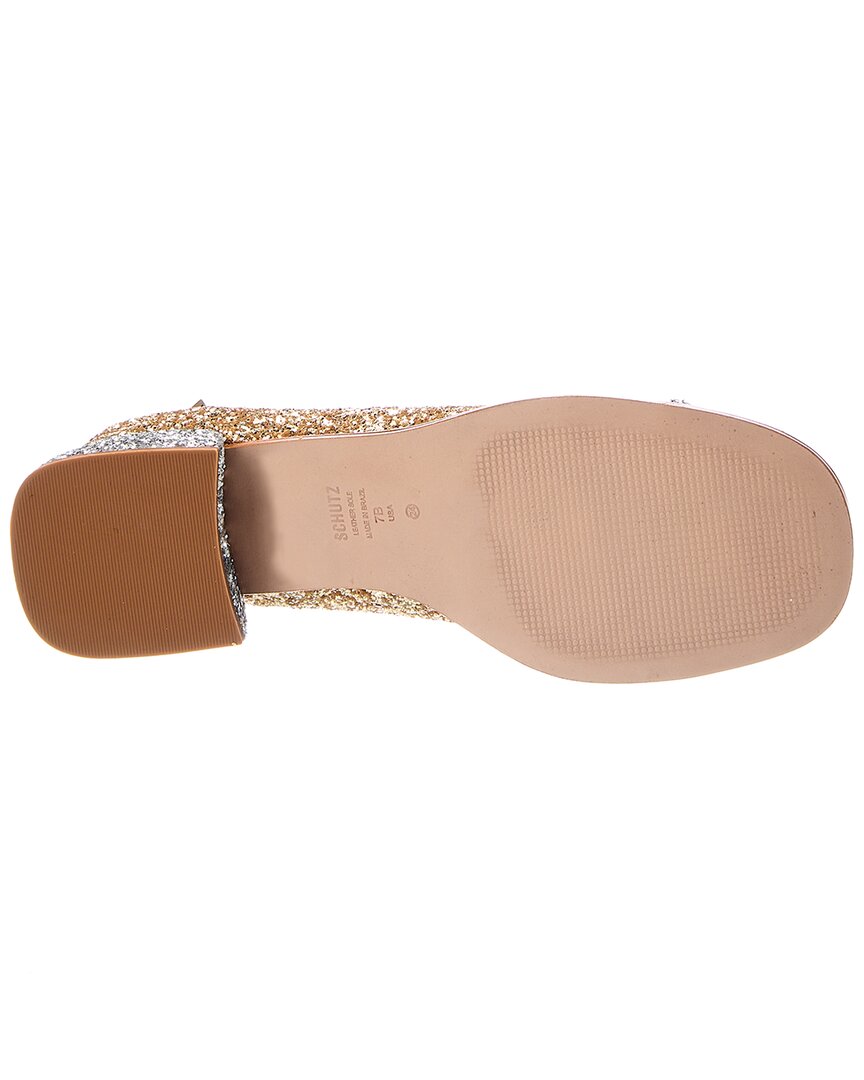SCHUTZ Dorothy Weekend Tacón con Glitter Tacón Bloque Bajo