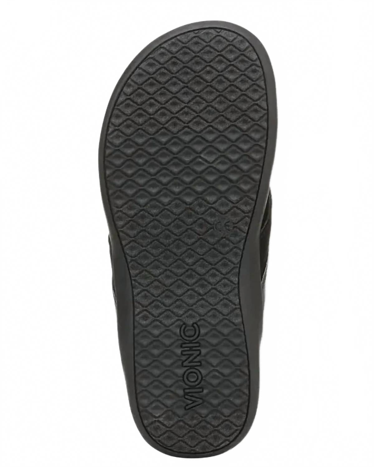 Chanclas de mujer de gamuza color negro
