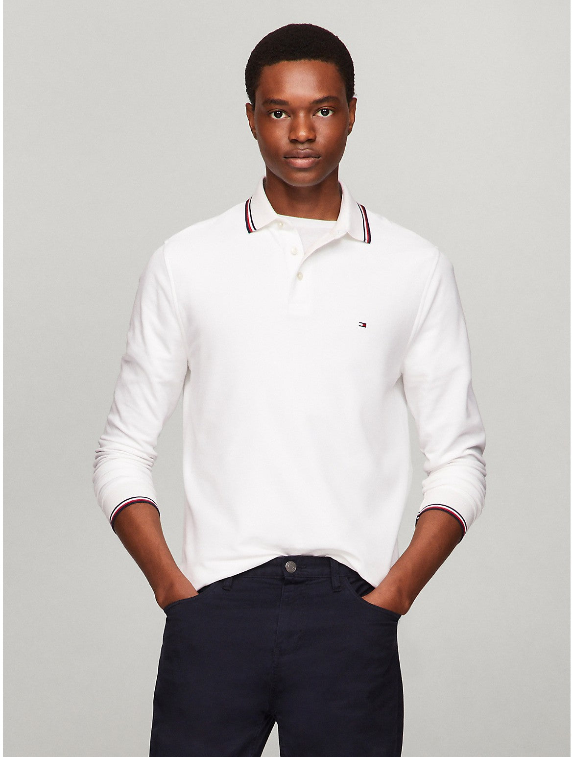 Polo de hombre de manga larga