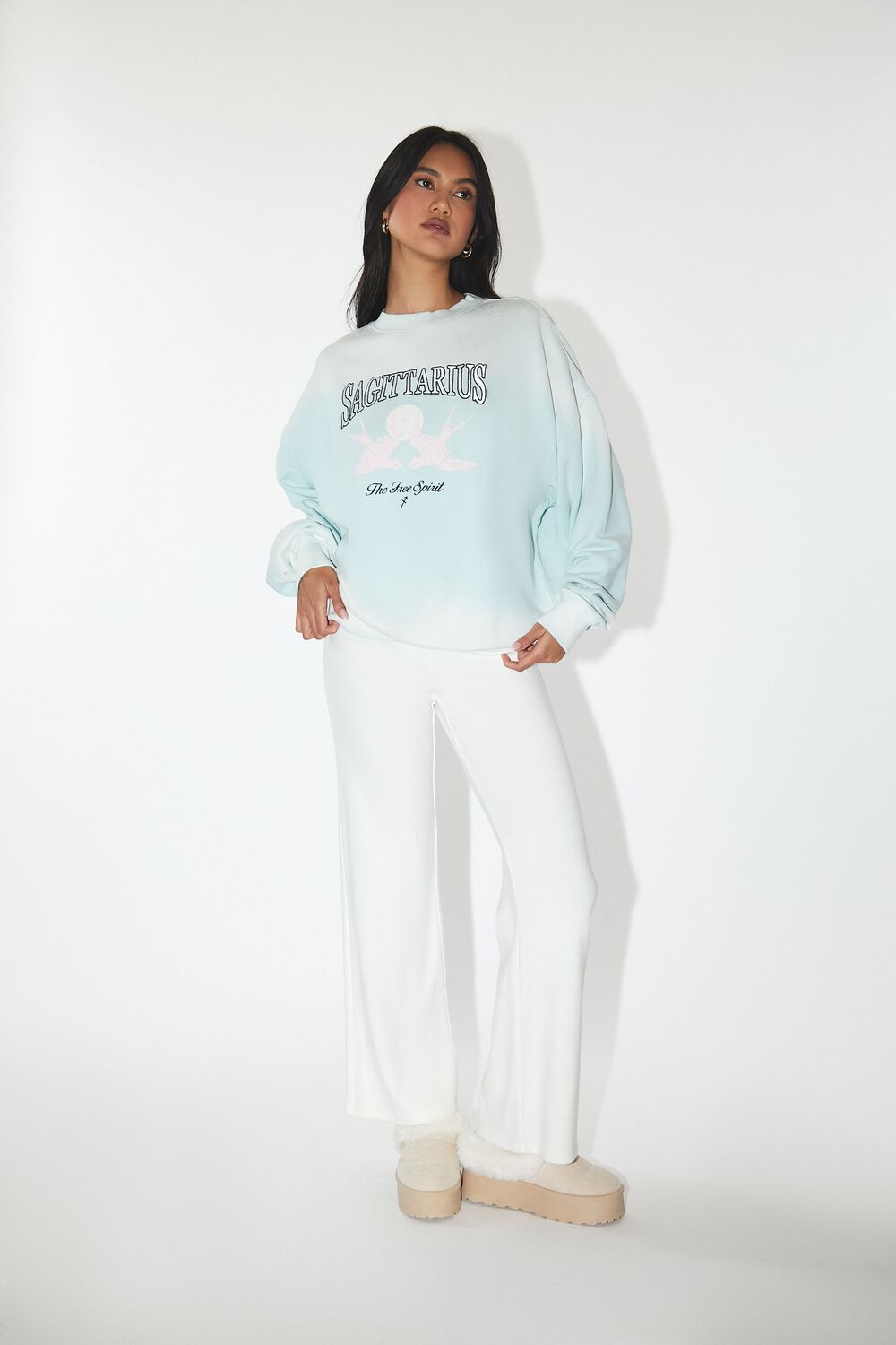Pantalón de pierna ancha de tiro alto