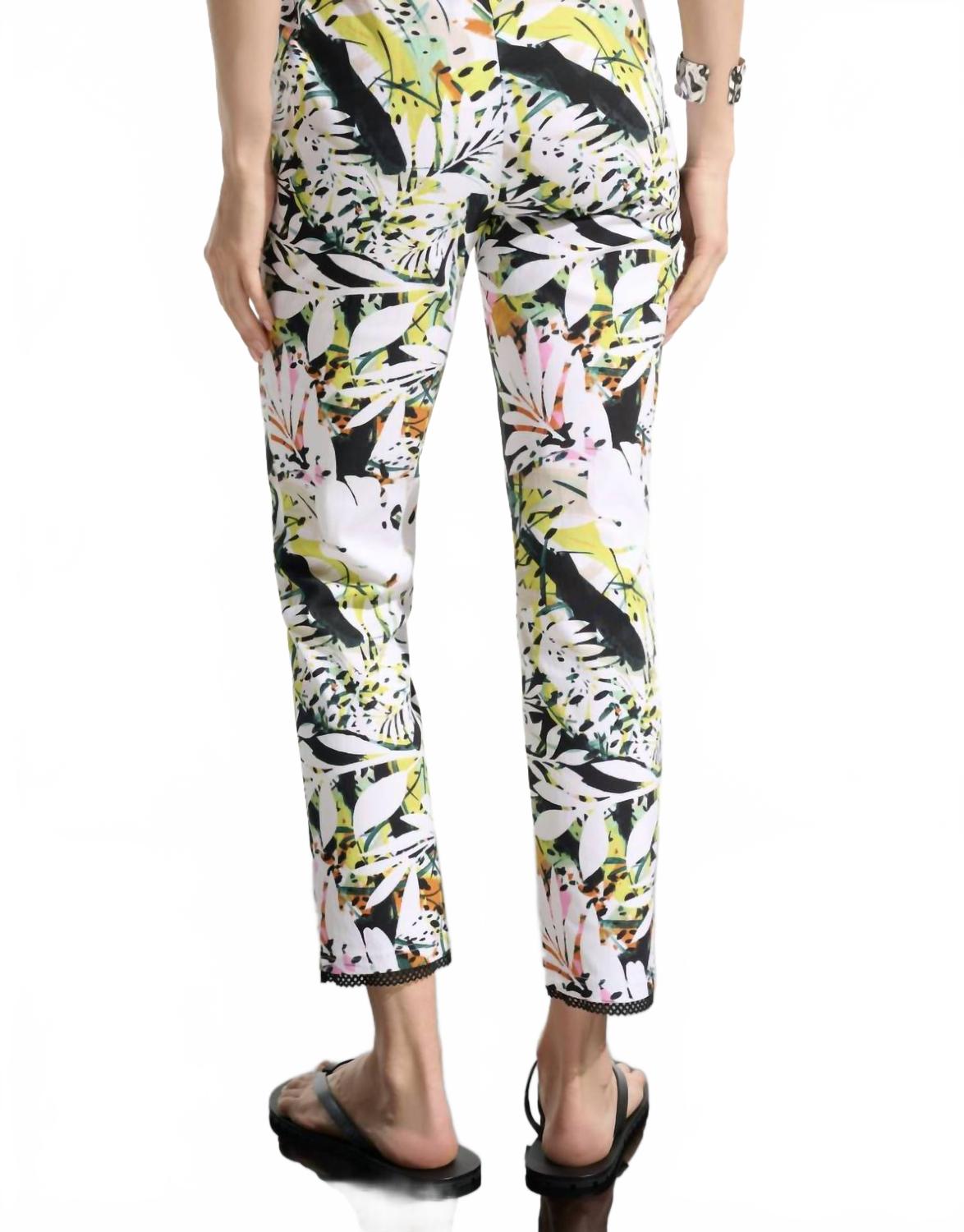 Pantalón con estampado floral