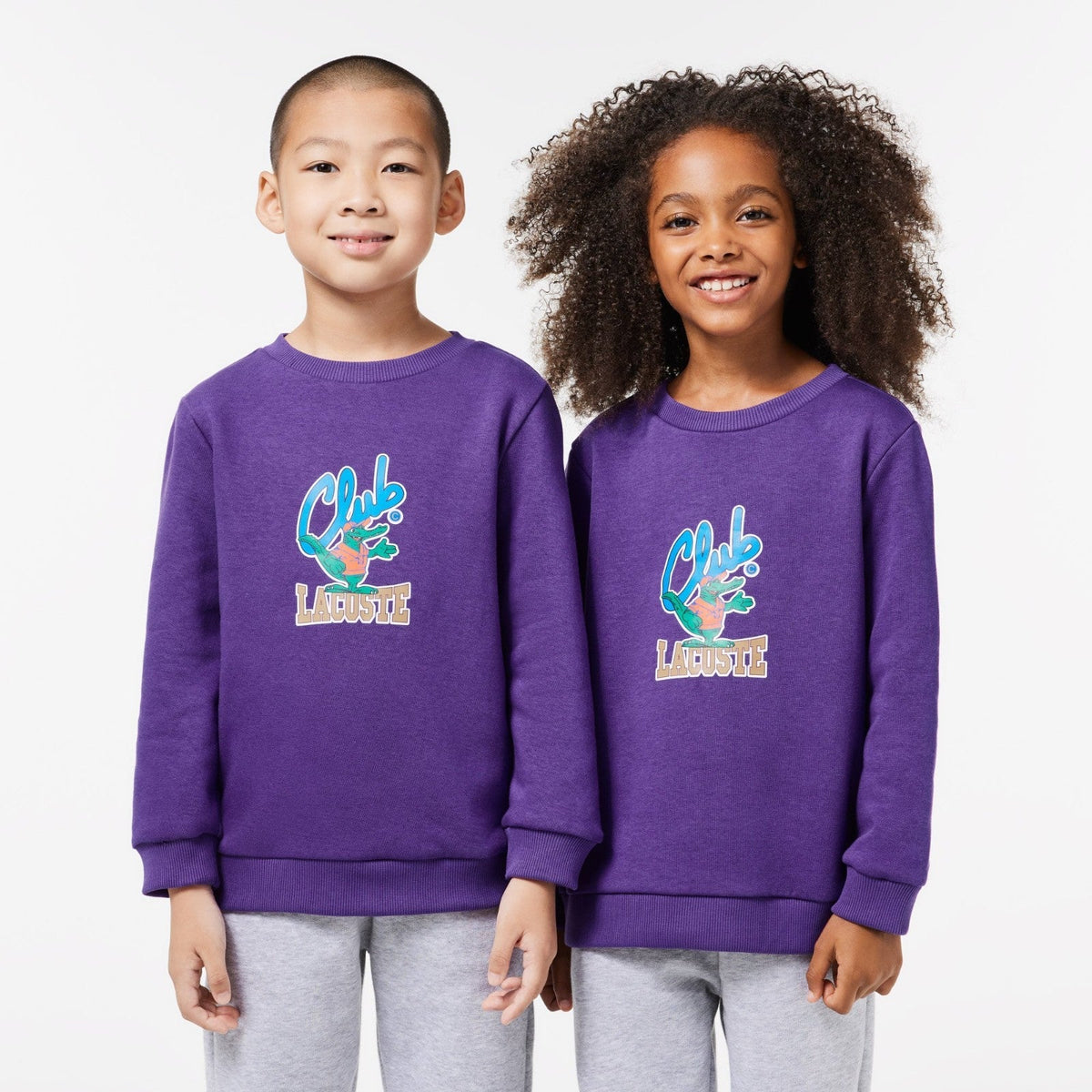 Buzo infantil con estampado color violeta