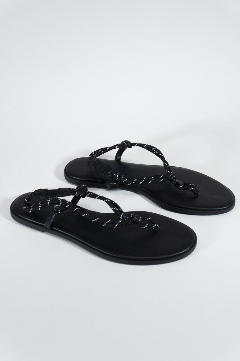 Sandalias de efecto cuero