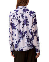 Calvin Klein Camisa Relajada con Botones Estampado de Chifón