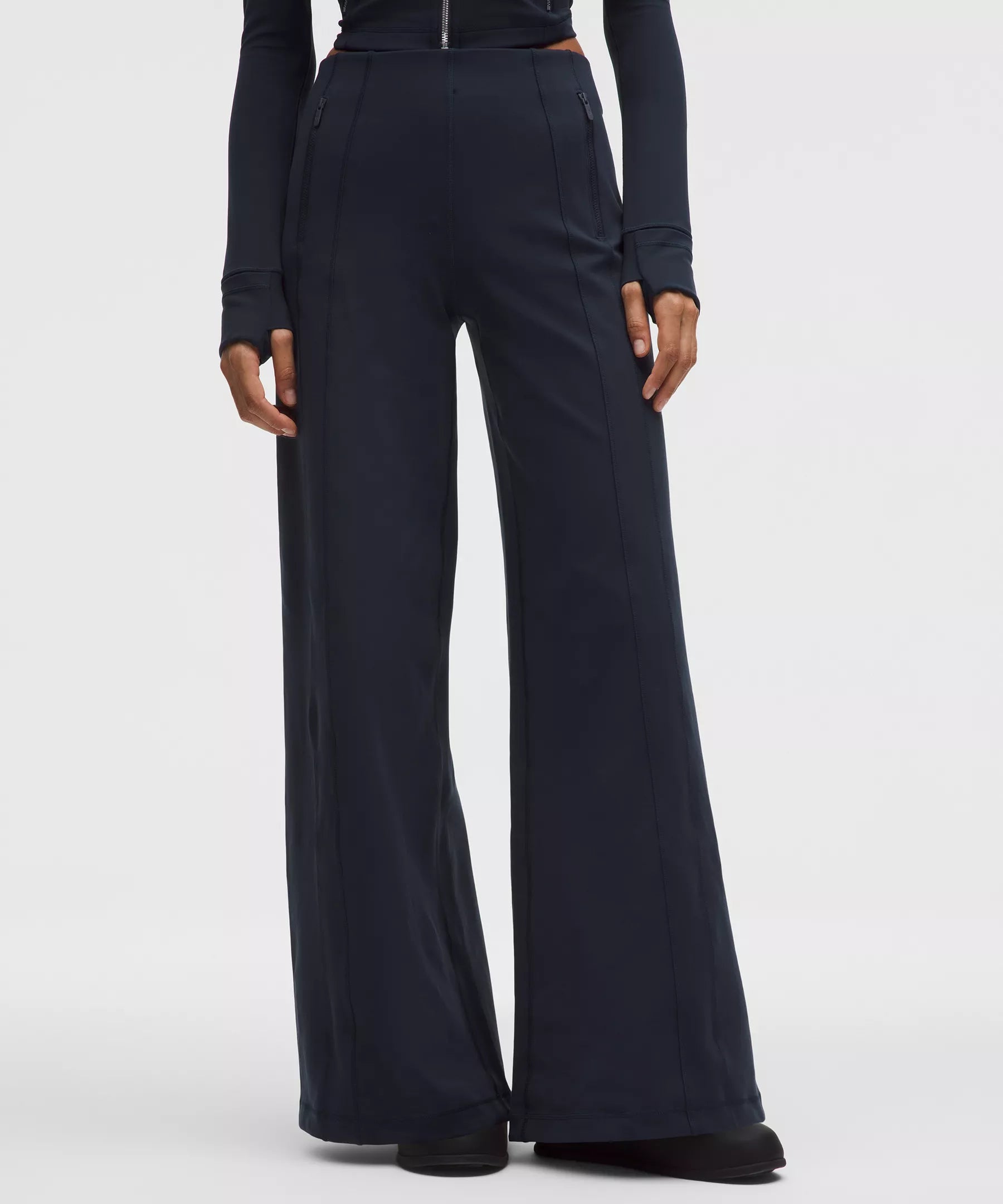Pantalón de pierna ancha de tiro alto