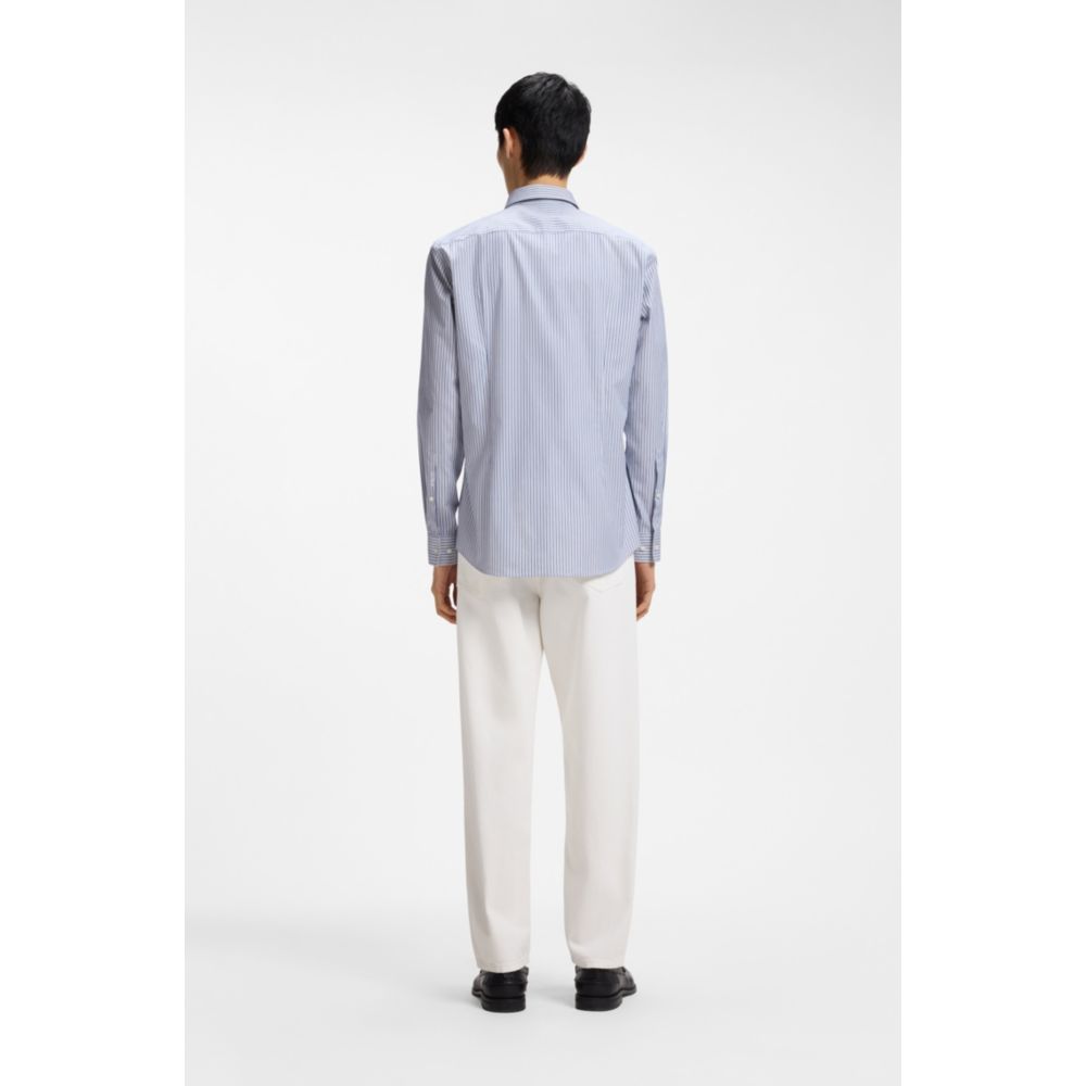 Camisa de algodón de corte ajustado