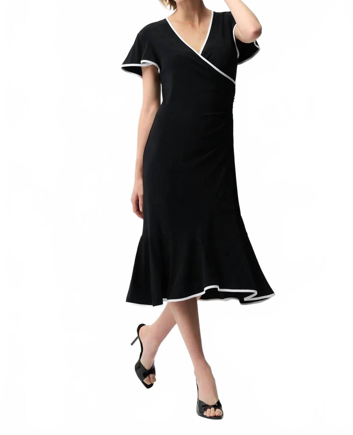 Vestido midi color negro