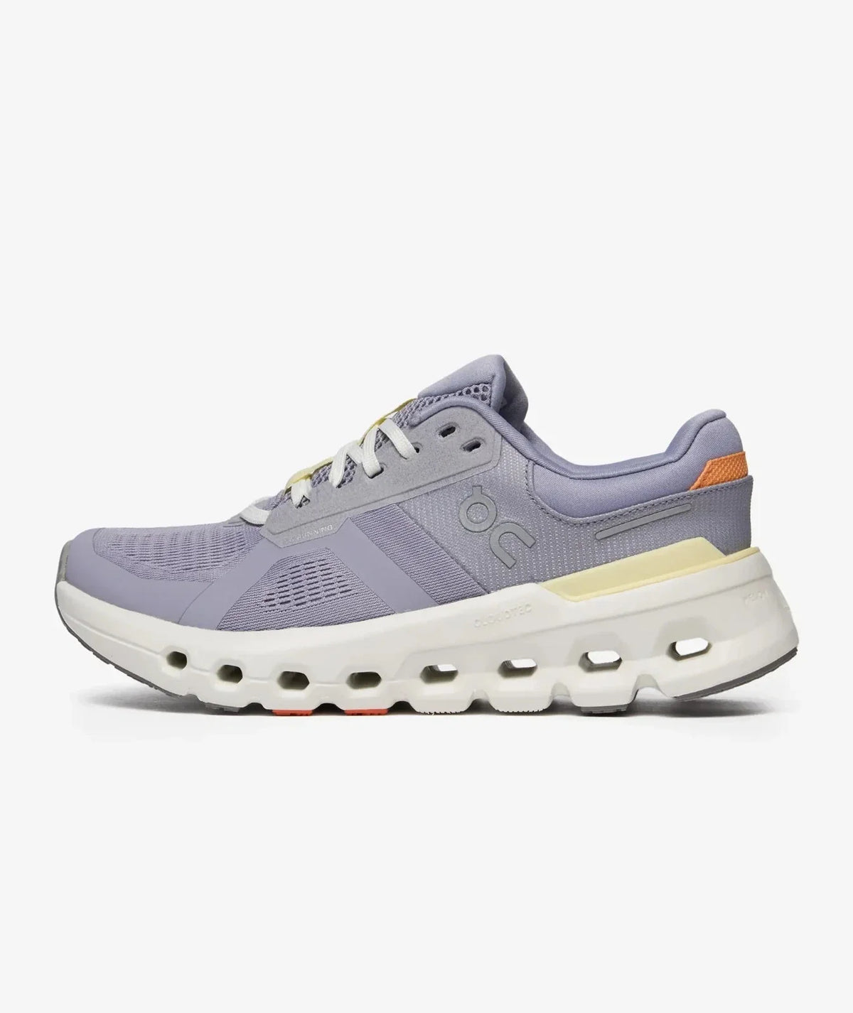 Tenis de mujer color marfil y lila