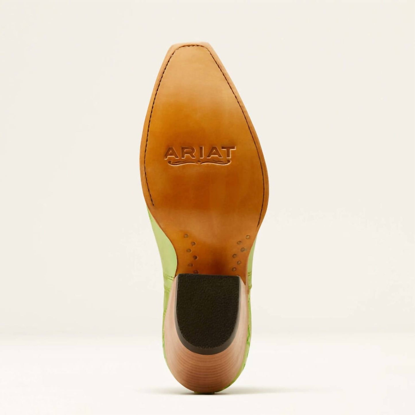 Botines de mujer de cuero color verde