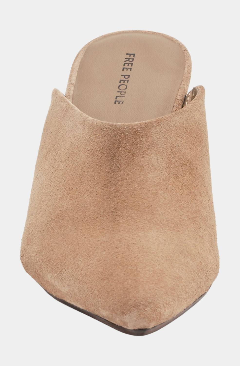 Zapatos destalonados de mujer color beige