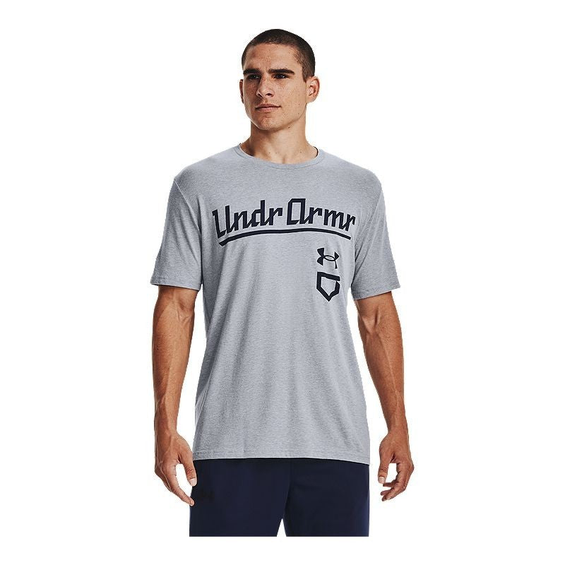 Camiseta de hombre de mezcla de algodón color gris