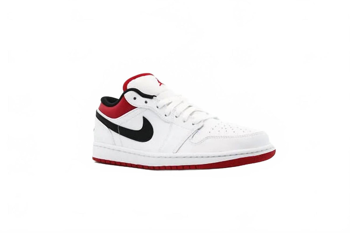 Tenis para niño color negro y blanco y rojo