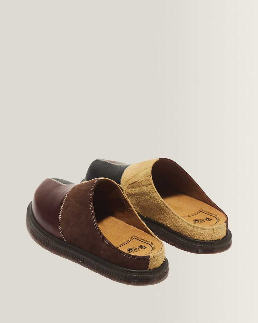 Zapatos destalonados de cuero