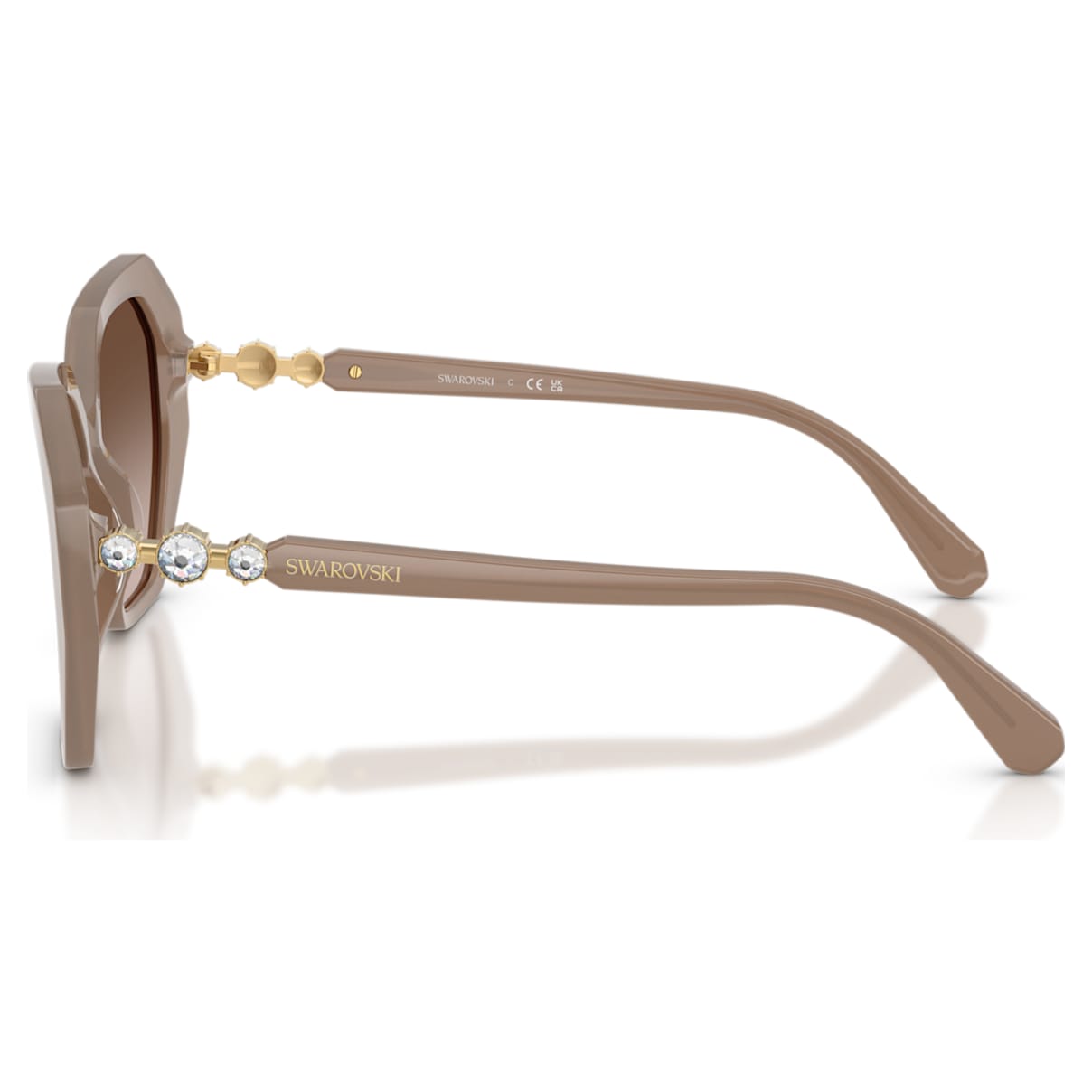 Gafas de sol de montura cuadrada color café