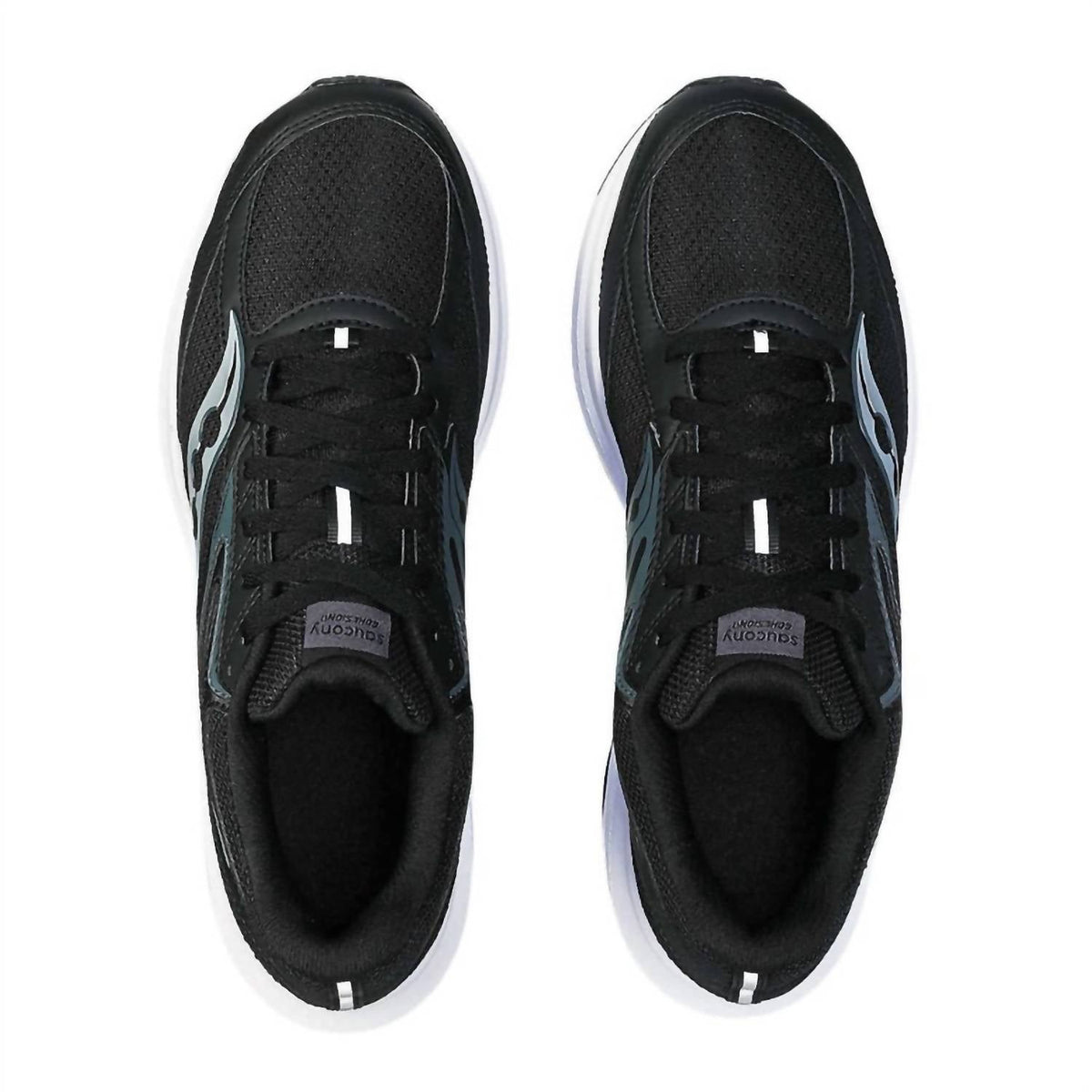 Tenis para correr de hombre color negro y blanco