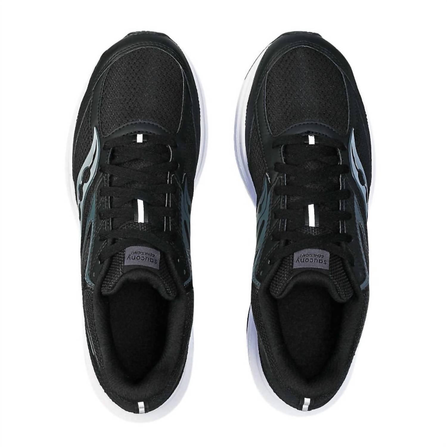 Tenis para correr de hombre color negro y blanco