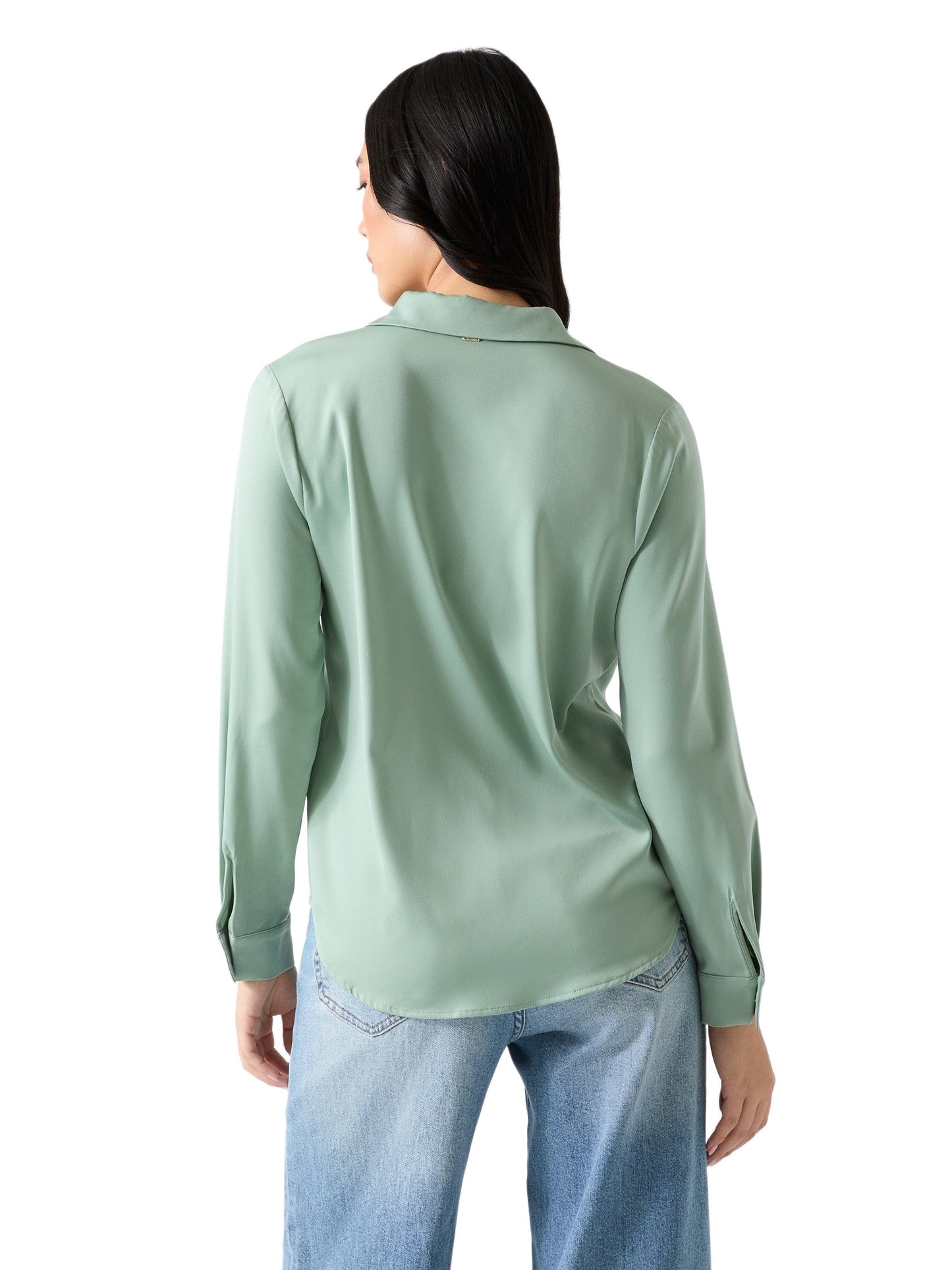 Blusa de satén