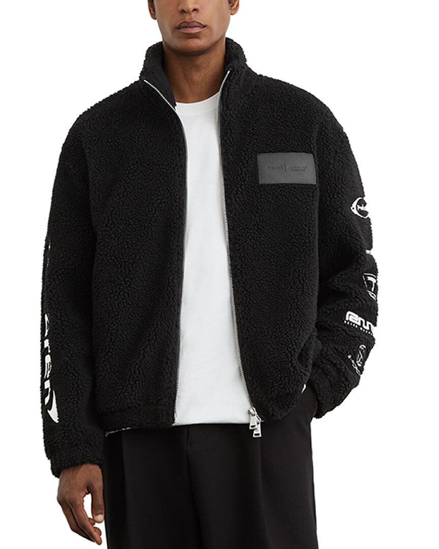 Chaqueta de nailon con bordado
