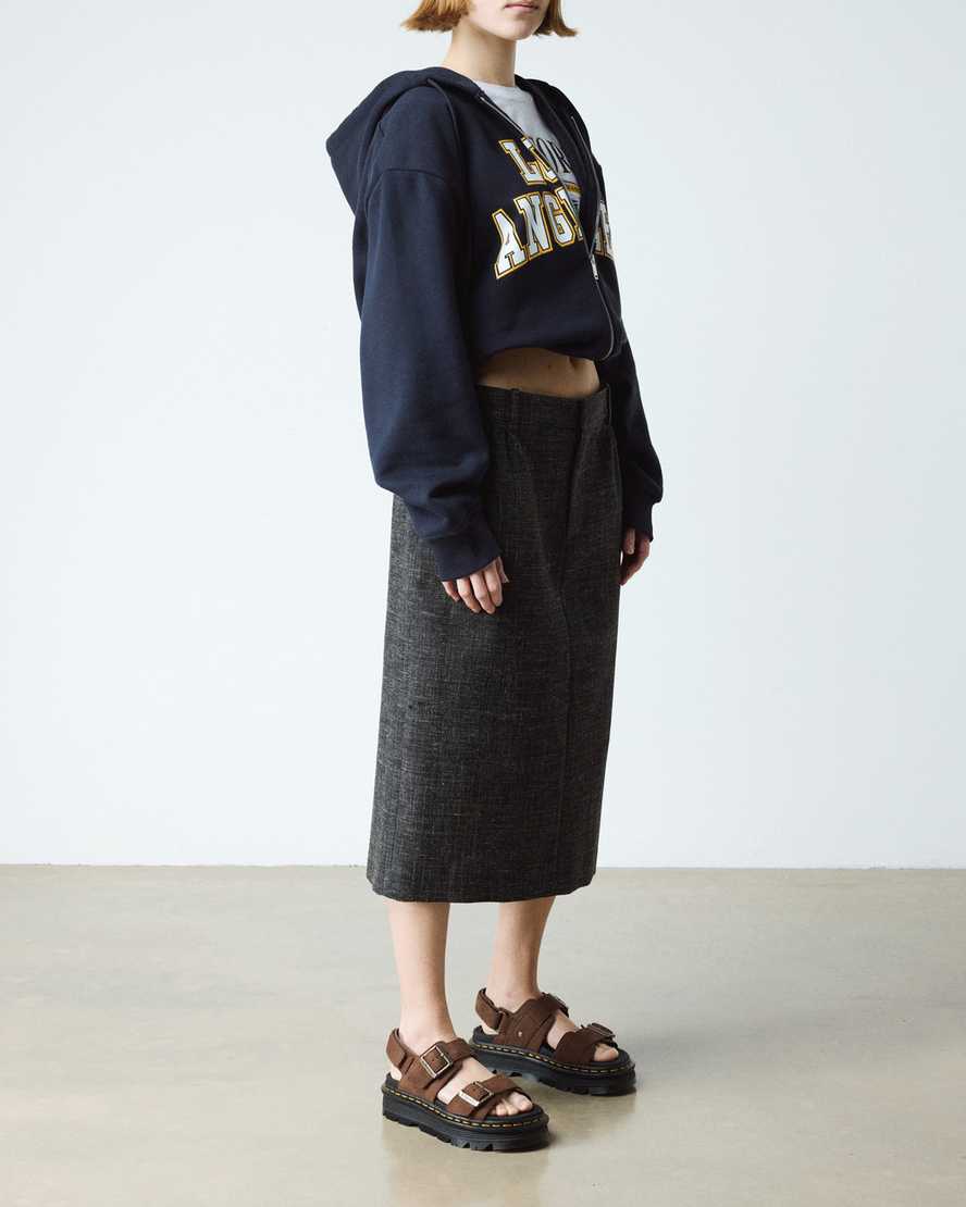 Sandalias de nobuk con plataforma
