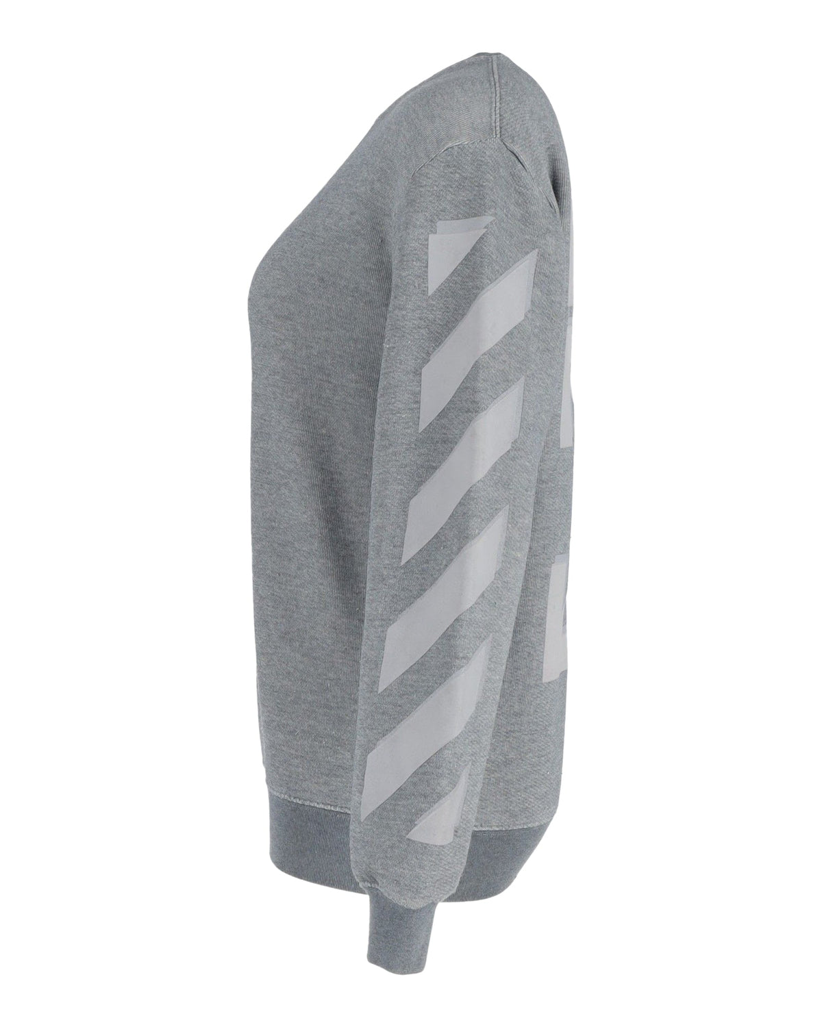 Buzo de algodón con cuello redondo color gris