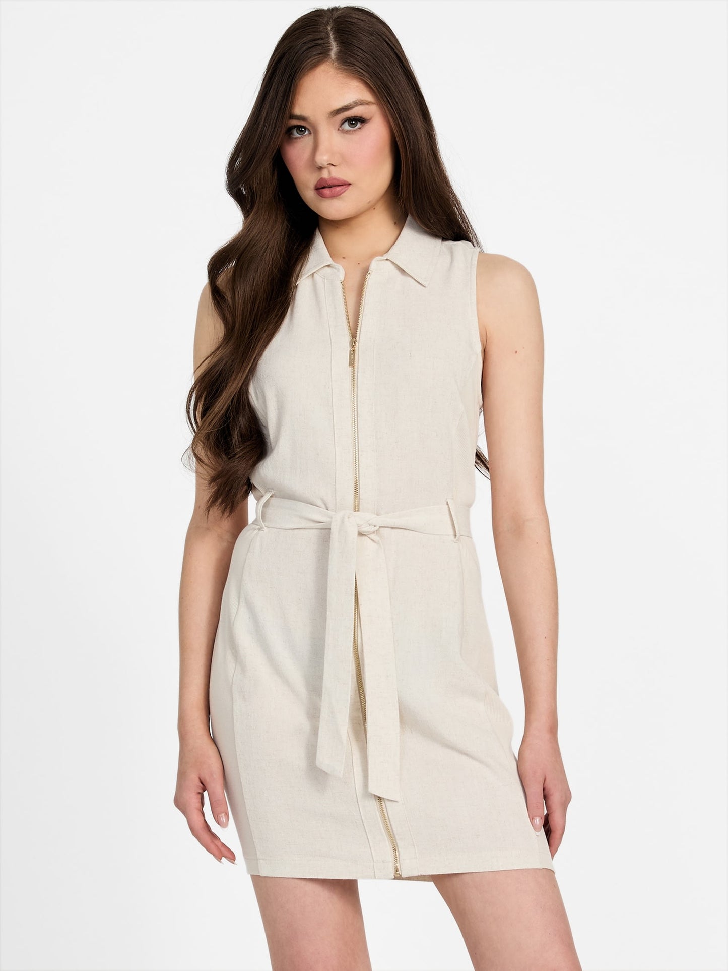 Vestido de mezcla de lino