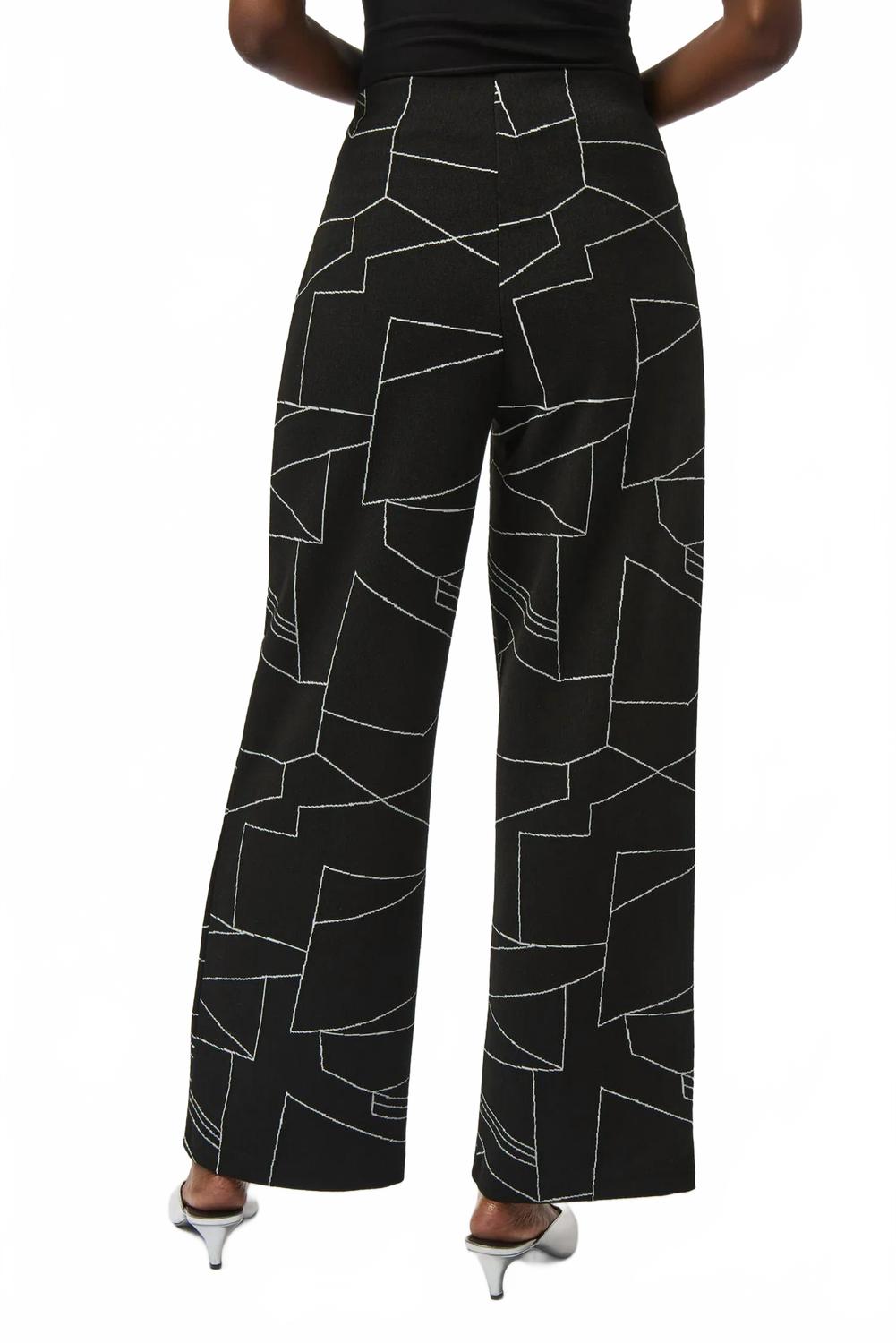 Pantalón de pierna ancha color negro y blanco