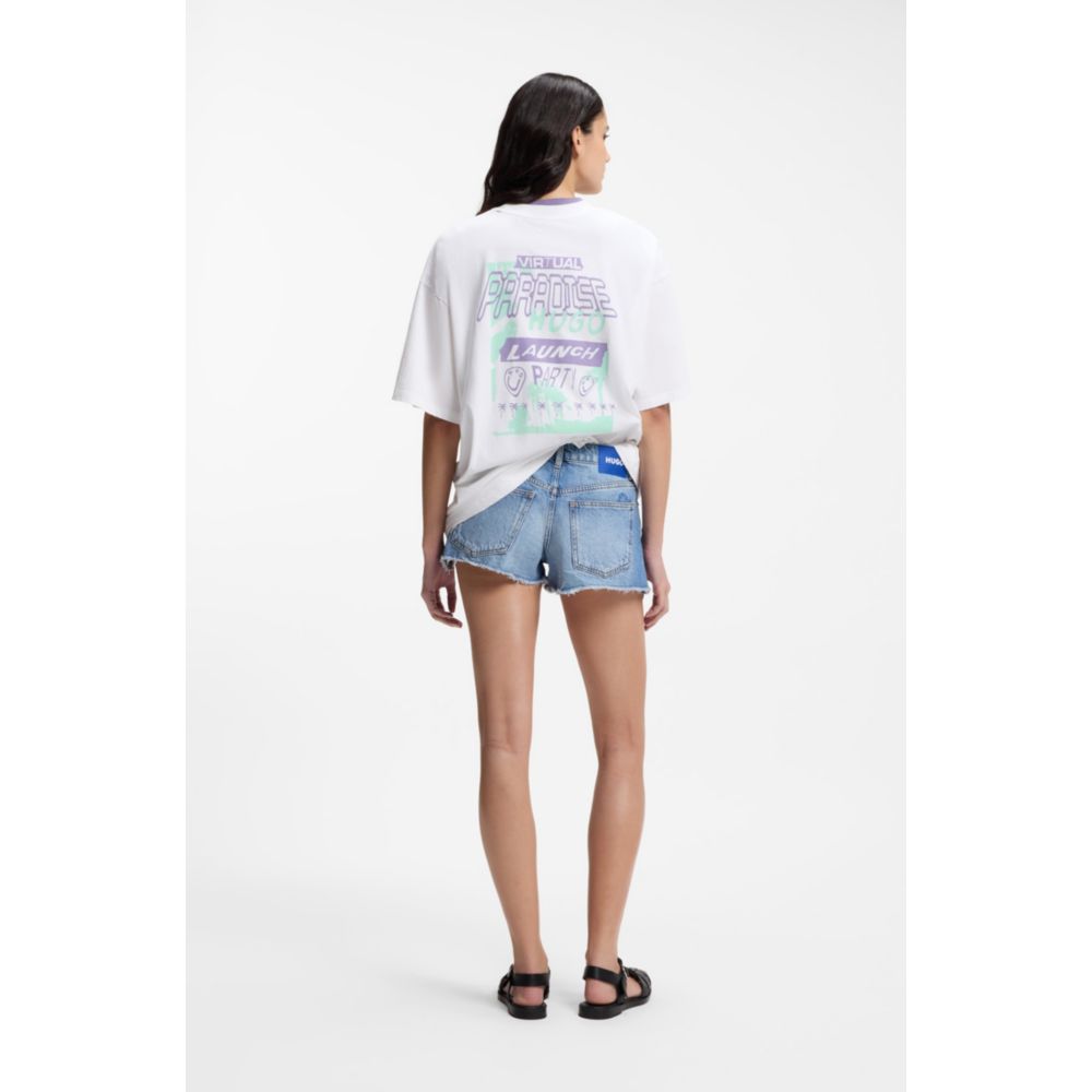 Camiseta de algodón con estampado