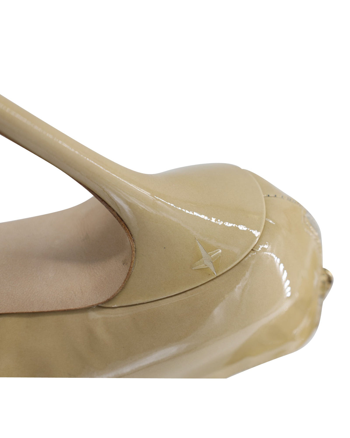 Sandalias de cuero color nude