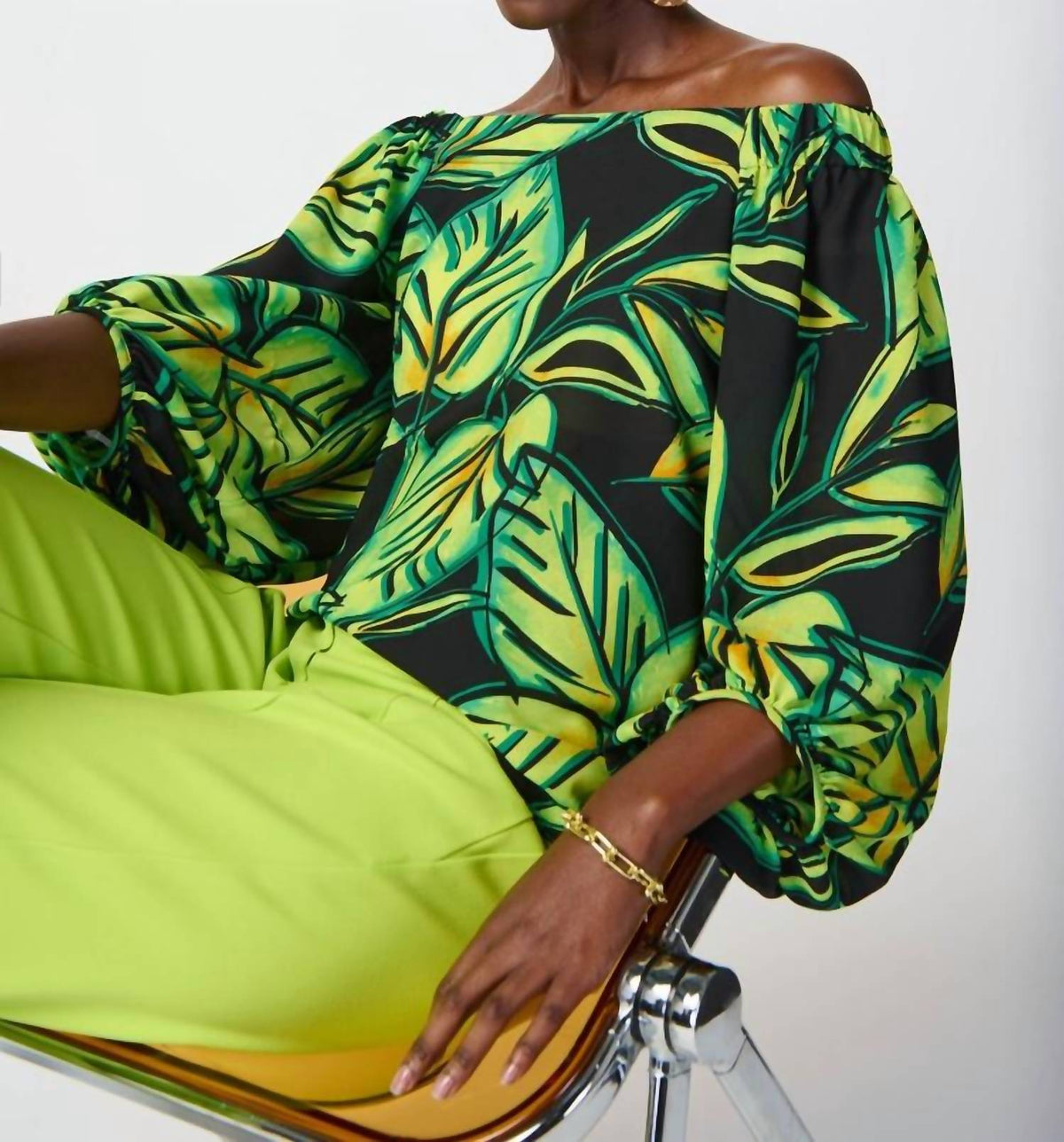 Top con estampado