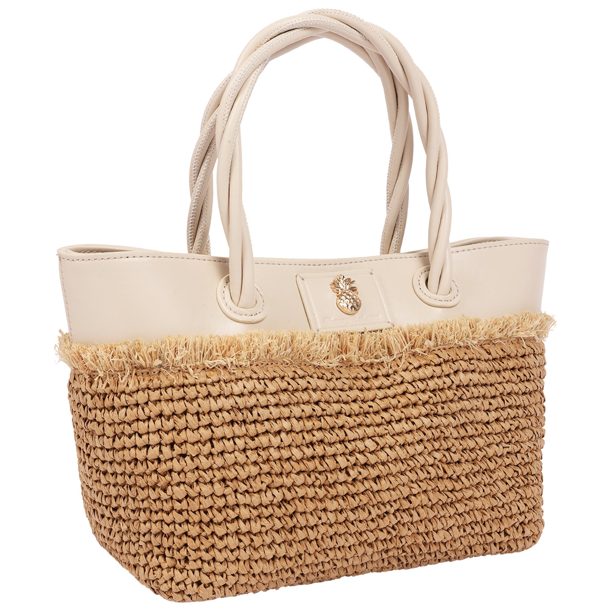 Bolso tote color marfil