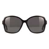 Gucci Gafas de Sol Mariposa Marco Completo, Marco Negro y Lente Gris Gg0765Sa002