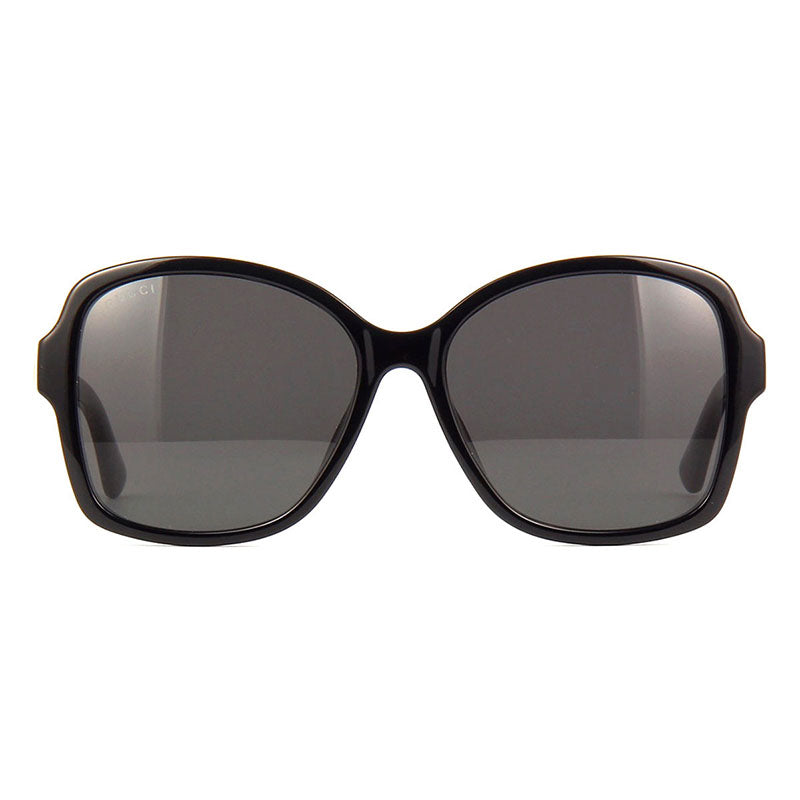 Gucci Gafas de Sol Mariposa Marco Completo, Marco Negro y Lente Gris Gg0765Sa002