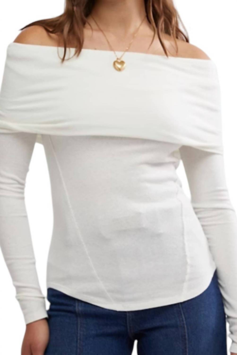 Top de mujer color marfil